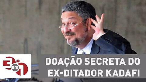 Palocci diz que Lula recebeu doação secreta do ex-ditador Kadafi