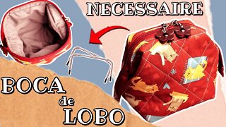 Você já usou a FERRAGEM BOCA DE LOBO? / Necessaire boca de lobo - Passo a passo