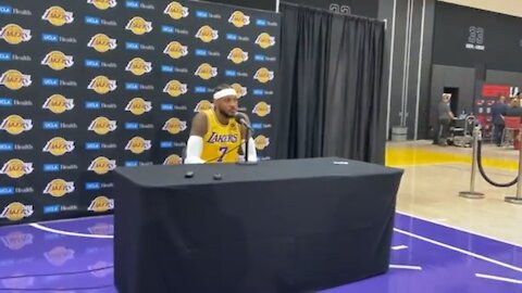 Carmelo Anthony on he and the rest of the Lakers being fully vaccinated