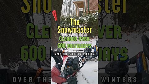The Snowmaster Cleared Driveways Over 600 Times! #snowblower #snowremoval #snowclearing #snowblowing
