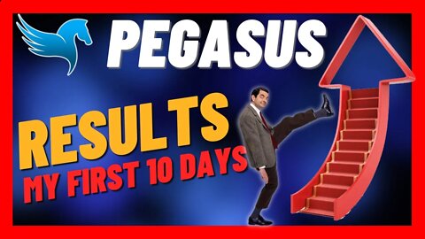 Pegasus Update & Withdraw 📊 My first 10 days