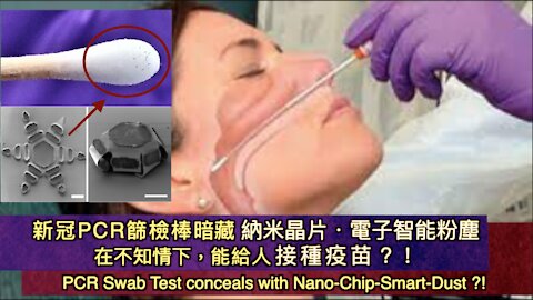 (中文字幕)新冠PCR篩檢棒暗藏 納米晶片-電子智能粉塵: 納米機械蟲！能接種疫苗於無形?! PCR Swab Test conceals with Nano-Chip-Smart-Dust?!(English Subtitles)