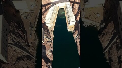 Hoover Dam viewed from the Mike O'Callaghan-Pat Tillman Pedestrian Memorial Bridge