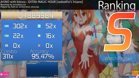 Osu! EXTRA MAGIC HOUR [xxdeath's insane]