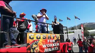 SOUTH AFRICA - Cape Town - Cosatu March (Video) (vGs)
