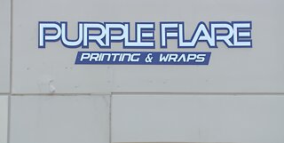 WE'RE OPEN: Purple Flare Printing & Wraps