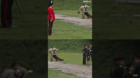Soldier FAINTS during Coronation ceremony at Cardiff Castle #shorts