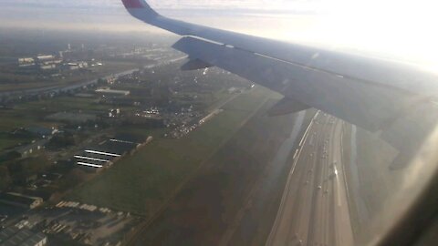 Moments before landing with Air Arabia