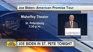 Former VP Joe Biden brings book tour to St. Pete Monday night