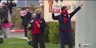 Las Vegas nurses address PPE shortage