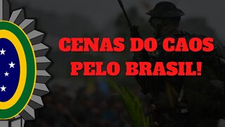 URGENTE: ANOMIA E CAOS - CAMINHONEIROS FECHAM RODOVIAS E O AFTER DAY RACHA O PAÍS! CENAS-PARTE #1