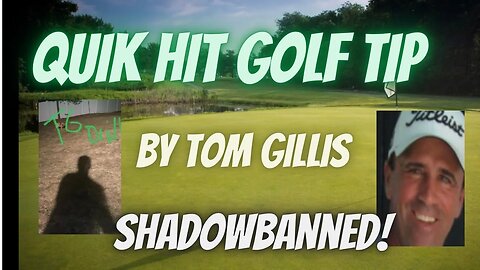 Use your shadow to fix your golf swing by Tom Gillis!