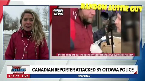 🇨🇦 CANADIAN POLICE OPENLY TARGET & SHOOT REPORTER - FREEDOM PROTEST - OTTAWA CANADA 🇨🇦