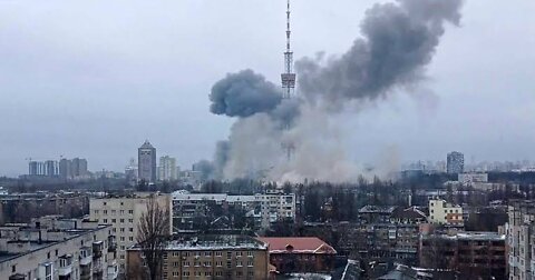 Ukraine War - Russian Strikes Hit Kyiv TV Tower • Broadcasts Temporally Cut