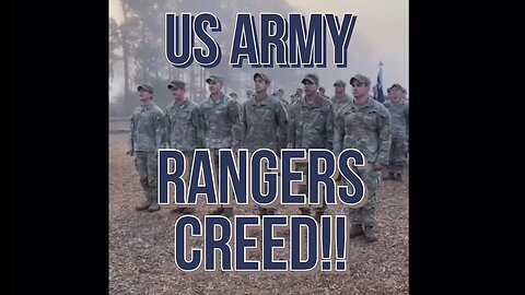 Awesome Video!! - US ARMY - THE RANGERS CREED!! #usarmy #usmilitary #rangers @LawAndCrimeNews