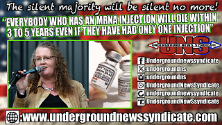 ”Everybody who has an mRNA injection will die within 3 to 5 years" - Professor Delores Cahill