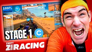 400+ RIDERS ZRacing STAGE 1: FLAT IS FAST Zwift Race on Tick Tock 19km (C)