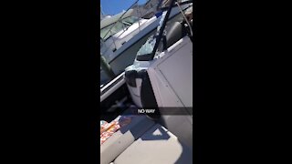 Epic fail: Girl crashes her dad's boat
