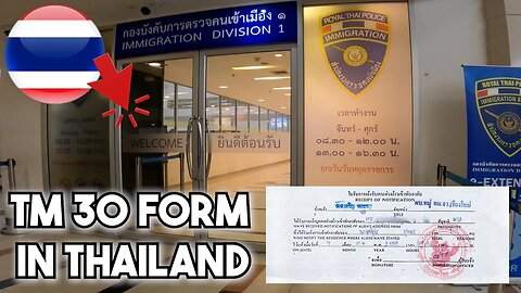 How to Get TM30 Report Card at Thai Immigration (Thailand Border Run)