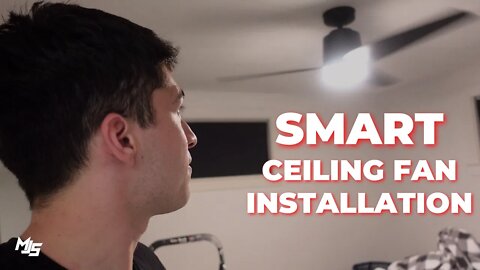 Installing Our New Smart Fan! (Hunter Moxie 52 in. Integrated LED) | Our First Home: Ep. 56