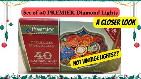 Set of 40 PREMIER Diamond Christmas Lights - Up Close and Personal Ep:1 | Yes, they are Modern!!