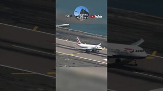 British Airways Touches Down for Landing at Gibraltar