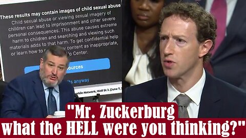 Senator Cruz ANNIHILATES Mark Zuckerberg for 'ALLOWING' Child Ab*se