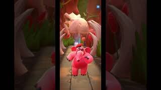 Inferno Pink Elephant Battle Run Gameplay - Crash Bandicoot: On The Run! (Level: Dino Might)