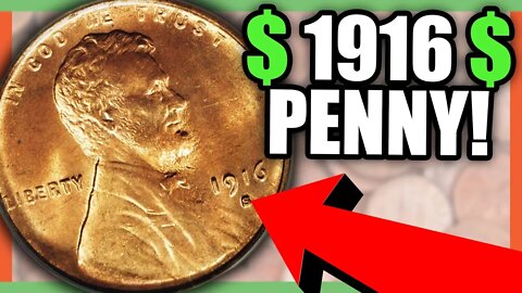 EXTREMELY VALUABLE PENNY COINS WORTH MONEY - RARE AND VALUABLE 1916 PENNY