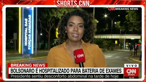 Bolsonaro dá entrada em hospital com dores abdominais | @SHORTS CNN