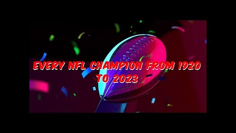 EVERY NFL Champion From 1920 to 2023 #nfl #superbowl #nflchampionship #americanfootball
