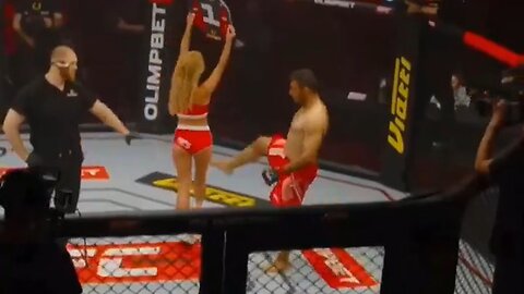 Iranian MMA Fighter Finds Out After He Kicks Ring Girl In Buttock