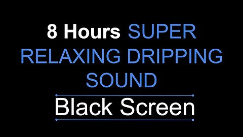 Strong rain sounds | Dripping is super relaxing, Fall asleep fast! | 8 Hours BLACK SCREEN