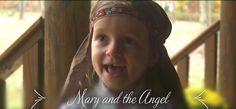 Mary and the Angel, Jesus birth announced, Mary and Elizabeth, for kids, 4k