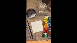Paint a color wheel using 3 colors.