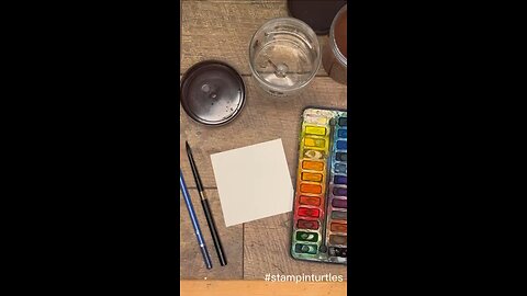 Paint a color wheel using 3 colors.