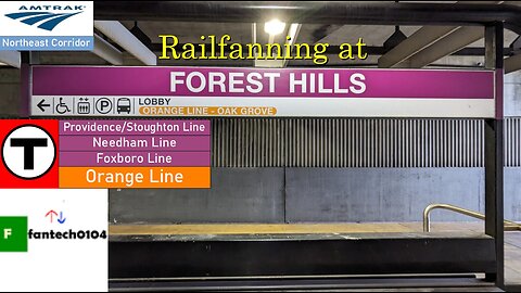 Railfanning at Forest Hills Station! First time on the MBTA with commuter rail, orange line & Amtrak