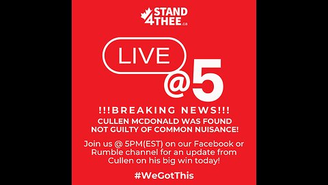Stand4THEE Live @ 5 with Cullen McDonald