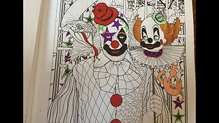 Coloring Wicked Wednesday Clown Town 3