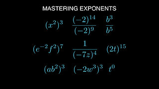 Exponent Problems Made Easy (timestamps in description) #algebra #precalculus #exponents