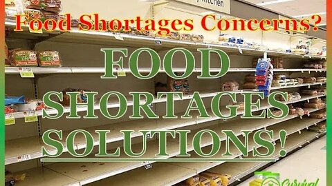 Coming Food Shortages Concerns + Effects on Your Family Here's SOLUTIONS! Emergency Food Supply