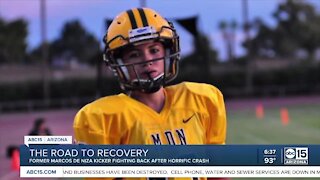 Former HS football kicker inspiring others with her recovery after devastating car crash