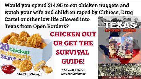 ARE MEN TOO CHICKEN TO STOP TEXAS BORDER INVASION.