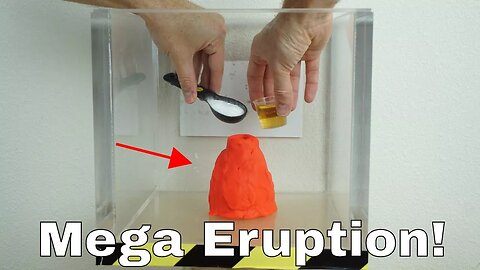 Vinegar Plus Baking Soda Volcano Eruption in a Vacuum Chamber