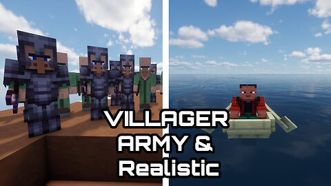 This Mod Adds a VILLAGER ARMY & Realistic To Minecraft... | Minecraft Mods