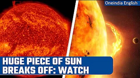 NASA: Massive segment of the Sun breaks off; video captured by James Webb telescope | Oneindia News