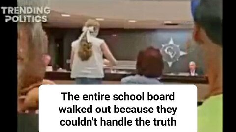 14 year old exposed the hypocrisy of the entire school broad that they had to walk out