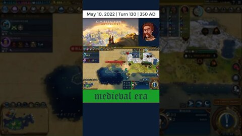 #oneturnadaychallenge #civ6 – Turn 130 - STRANDED BUILDER! #shorts