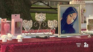 Loved ones hold vigil to honor the life of teenage girl shot and killed in Baltimore
