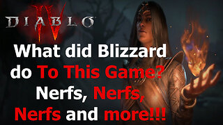 Diablo 4 News | Did Blizzard just KILL The Game? Nerfs FOR EVERYONE!!!!